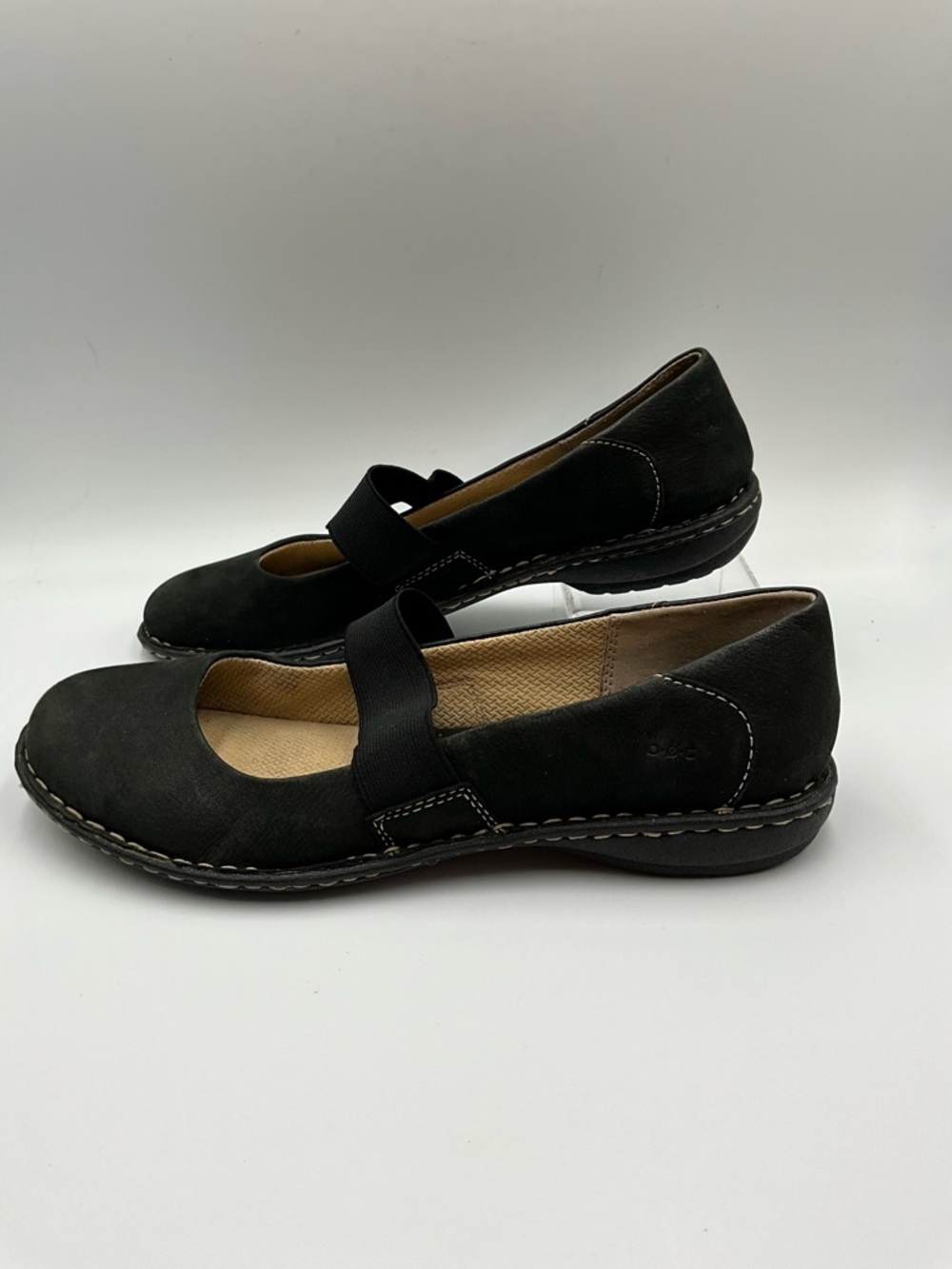 boc Flats Size 11 Black Mary Jane Elastic Strap Flats